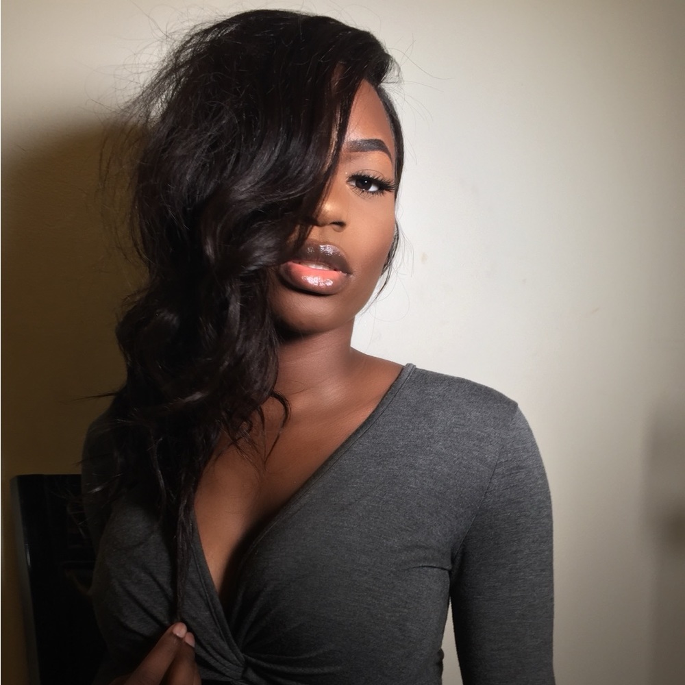 14” lace front wig